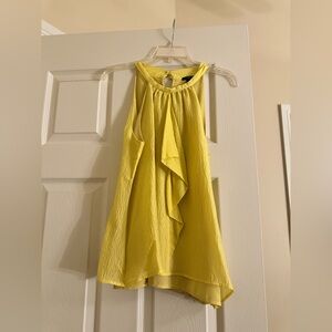 Ann Taylor Silk Blouse in Soft Yellow